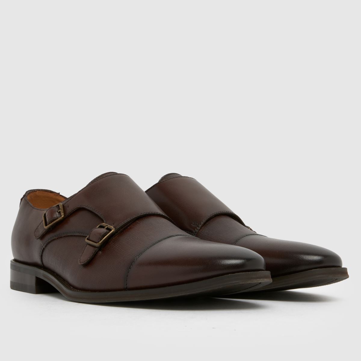 Schuh Schuh Rocky Leather Monk In Brown