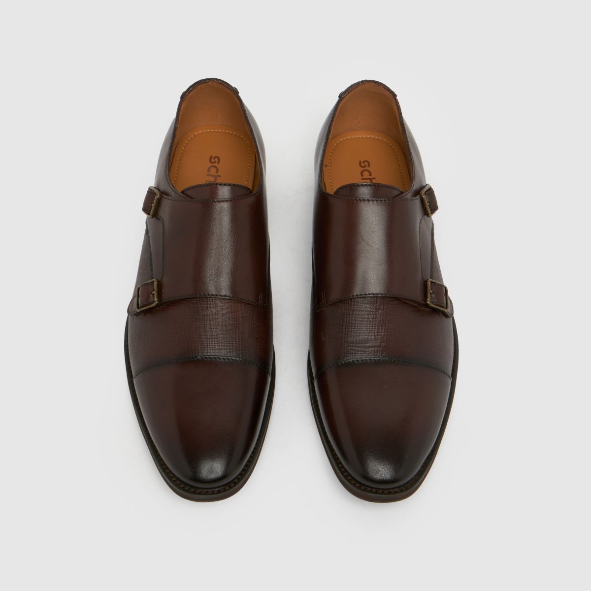 Schuh Schuh Rocky Leather Monk In Brown