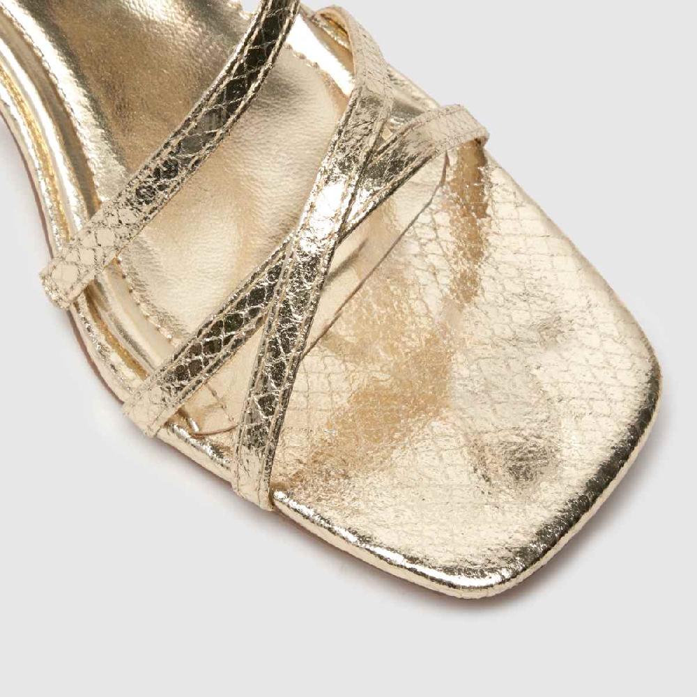 Schuh Schuh Sander Strappy Block In Gold