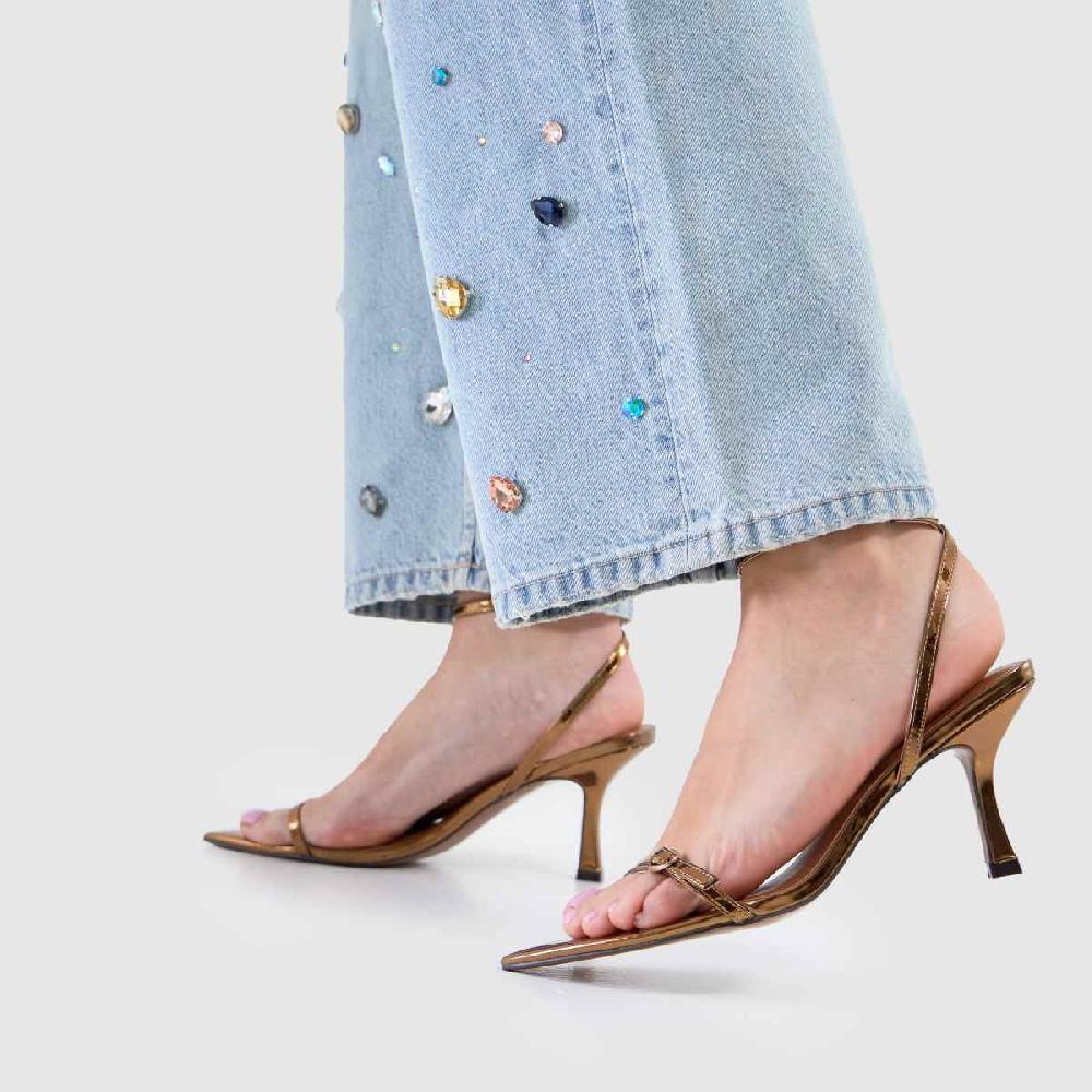 Schuh Schuh Simba Pointed Toe In Bronze