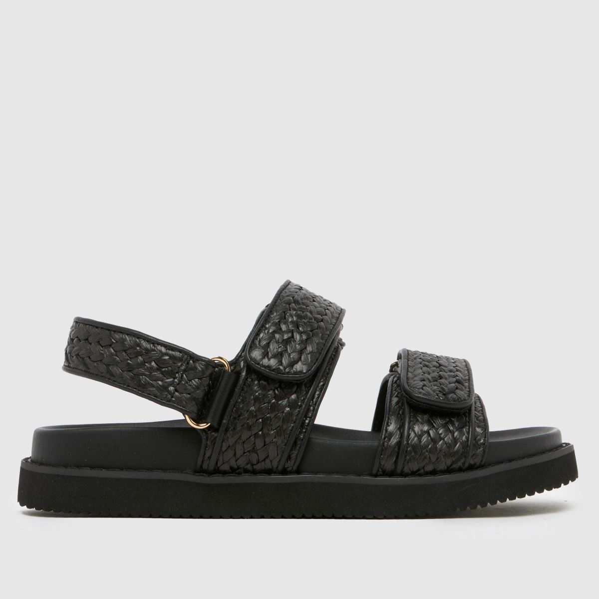schuh schuh Tiesha Footbed in Black