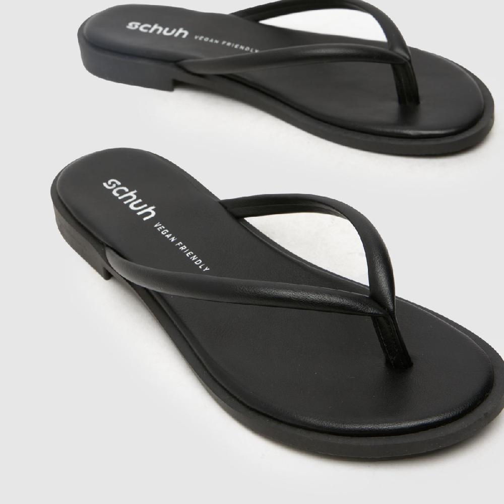 Schuh Schuh Tulia Toe Post In Black