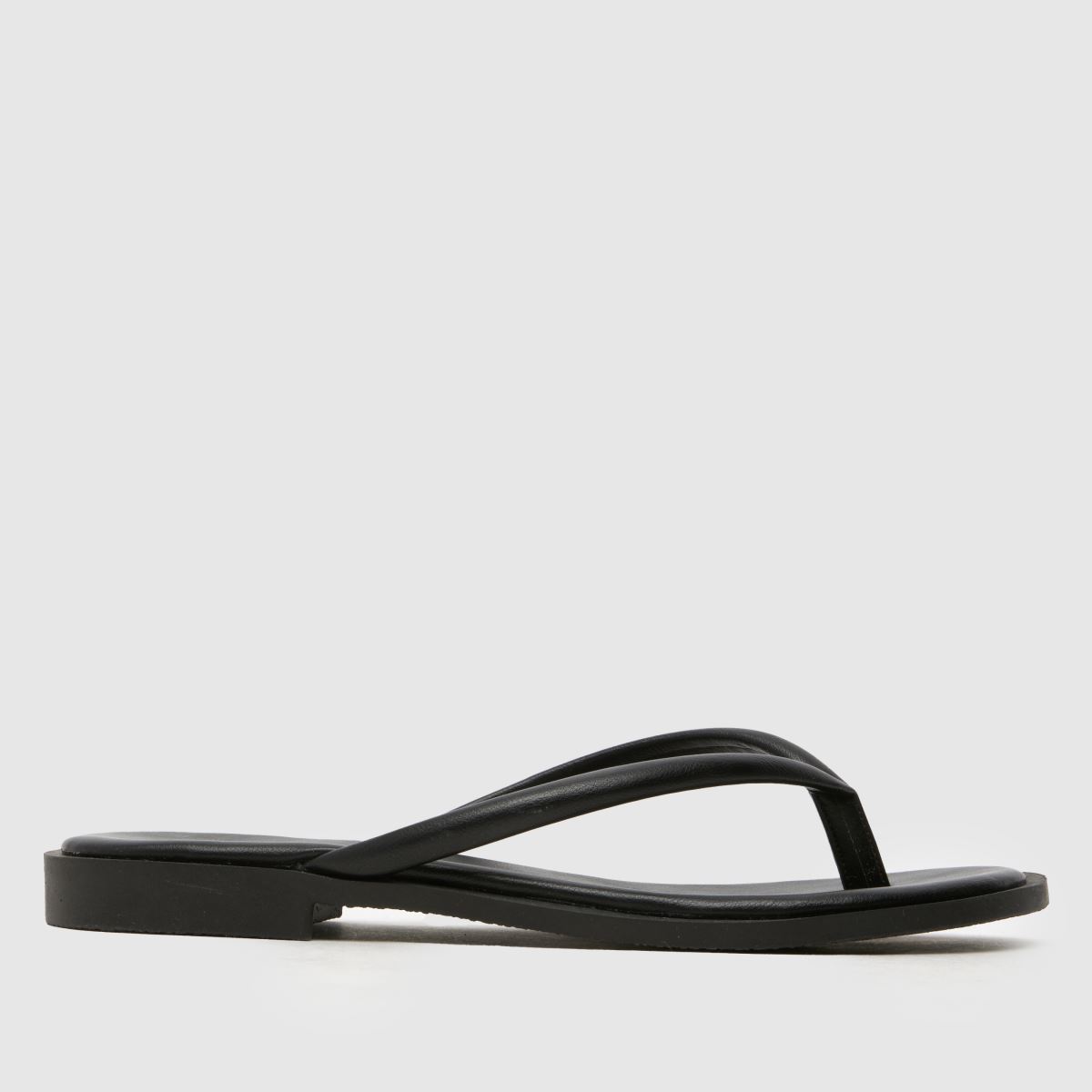 schuh schuh Tulia Toe Post in Black