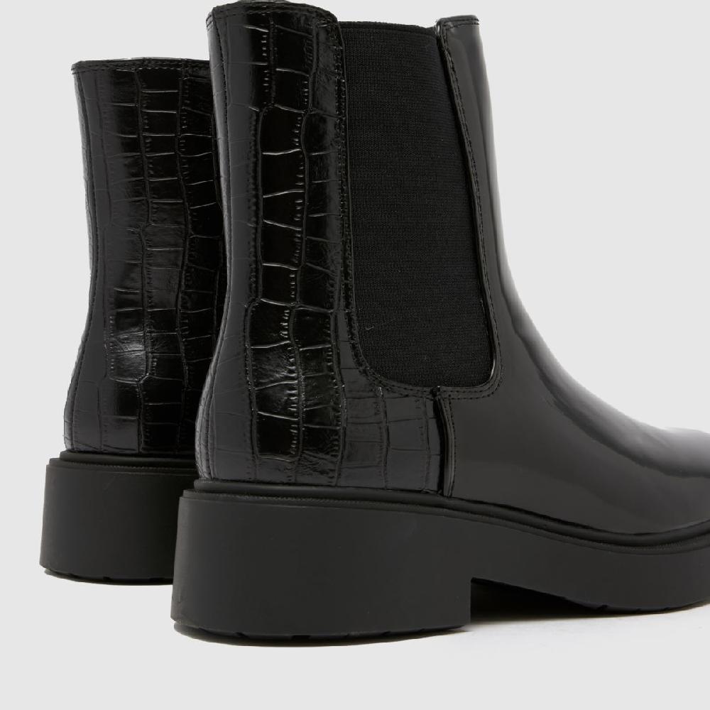 Schuh Schuh Wide Fit Amia Chelsea In Black