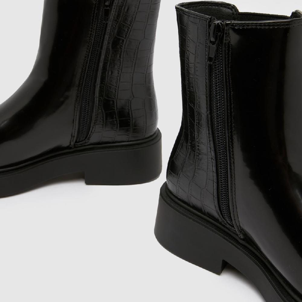 Schuh Schuh Wide Fit Amia Chelsea In Black