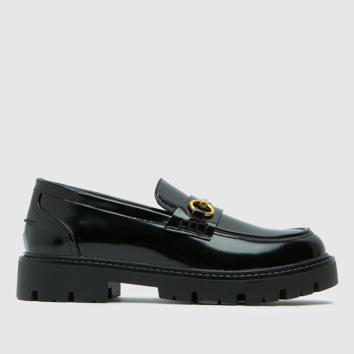 schuh schuh Wide Fit Lex Snaffle Loafer in Black