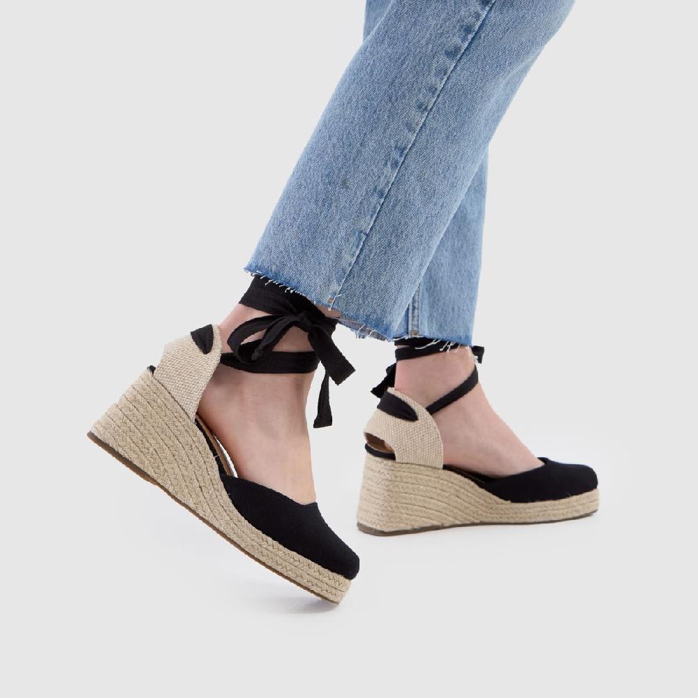 Schuh Schuh Wide Fit Veronica Espadrille In Black