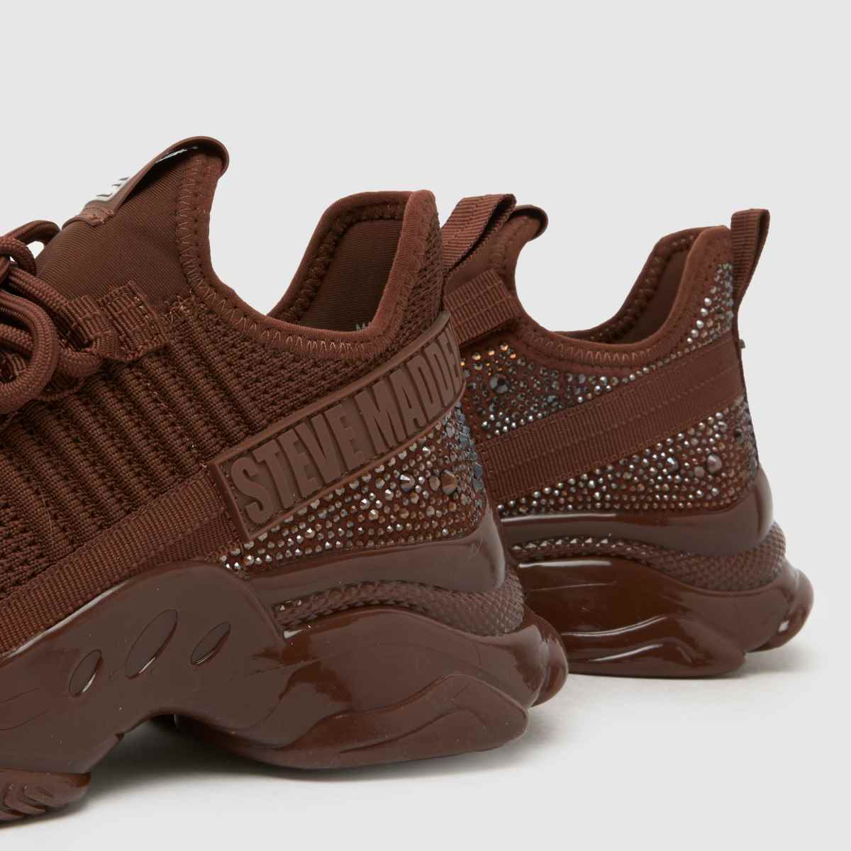 Schuh Steve Madden Maxilla Bling In Dark Brown