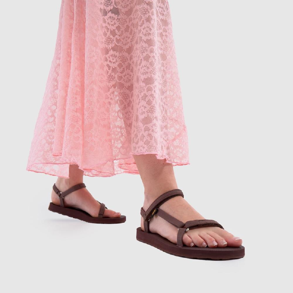 Schuh Teva Original Universal Slim In Burgundy