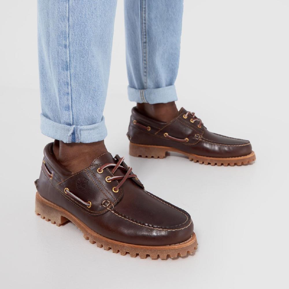 Schuh Timberland Classic 3 Eye Boat In Brown