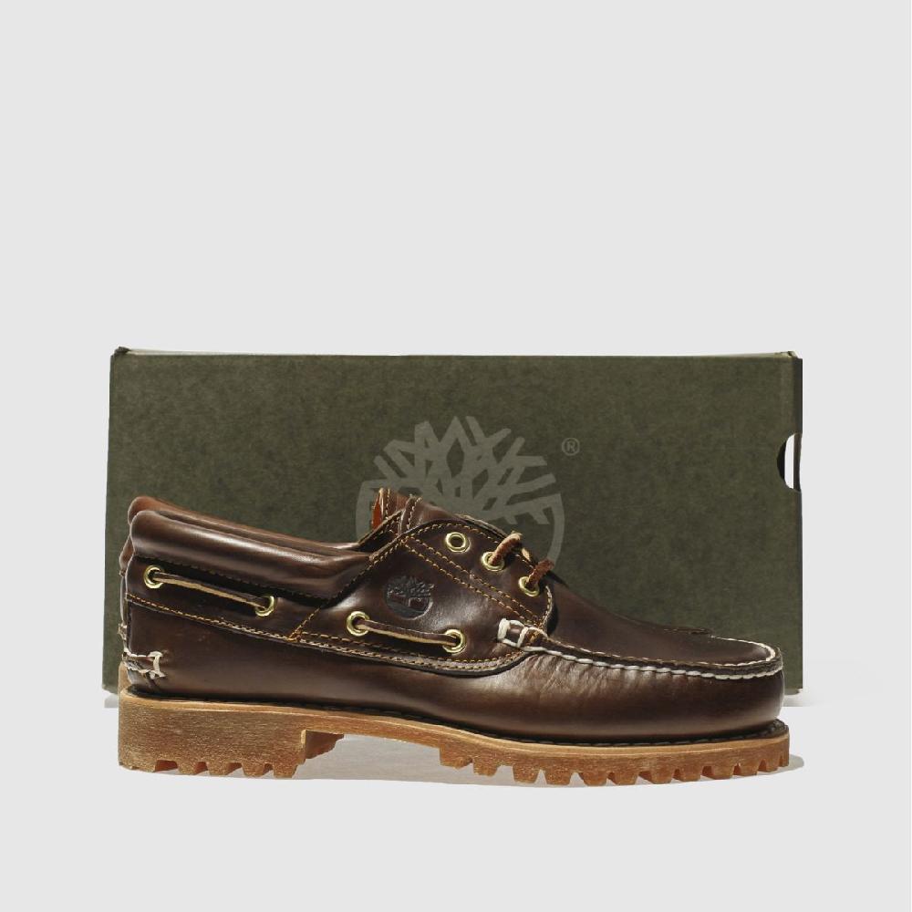 Schuh Timberland Classic 3 Eye Boat In Brown