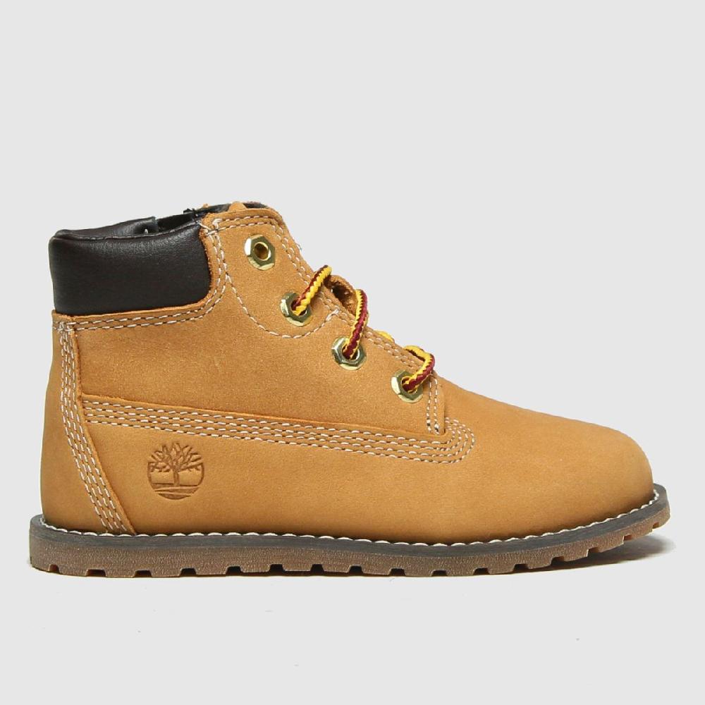schuh Timberland Pokey Pine Zip Toddler in Tan