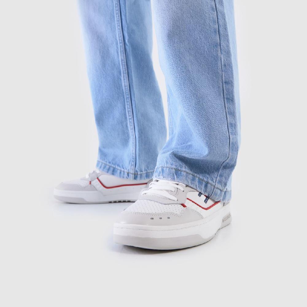 Schuh TOMMY JEANS Elevated Cupsole In White & Grey