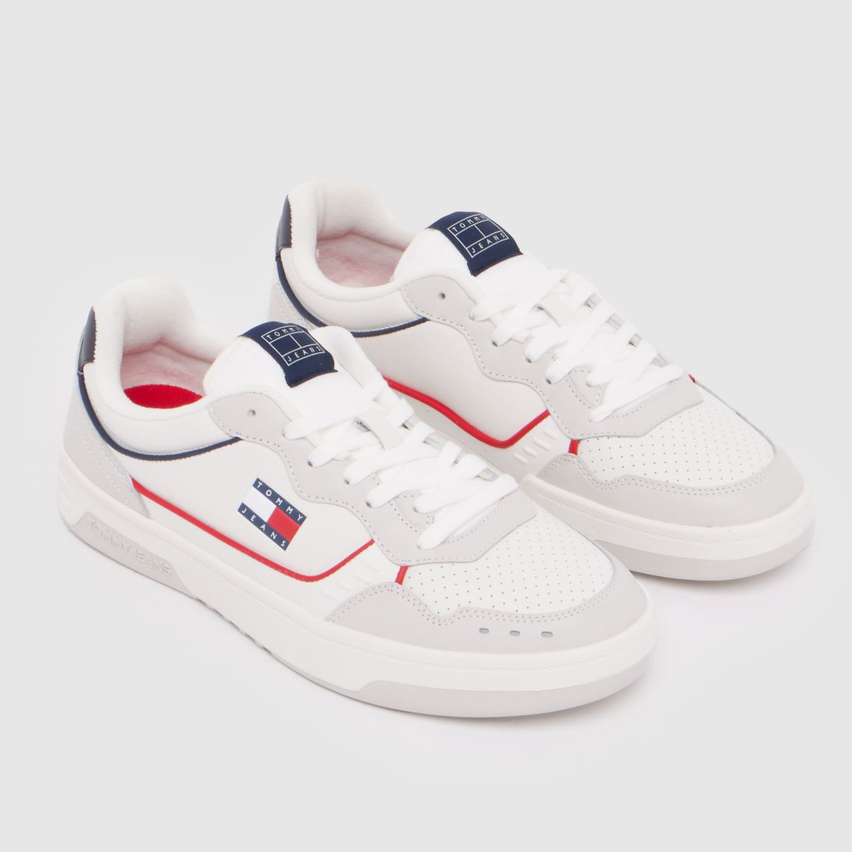 Schuh TOMMY JEANS Elevated Cupsole In White & Grey