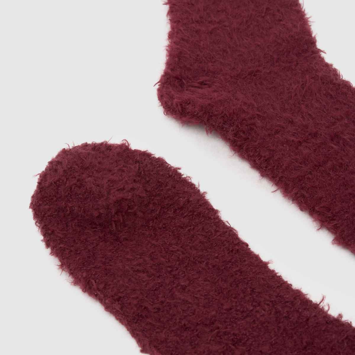 Schuh UGG Teddi Cozy Crew Sock 1 Pack In Burgundy