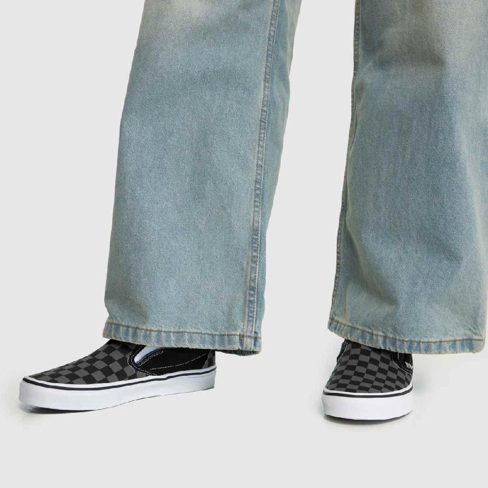 Schuh Vans Classic Checkerboard In Black & Grey