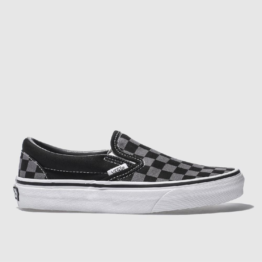 schuh Vans Classic Checkerboard in Black & Grey