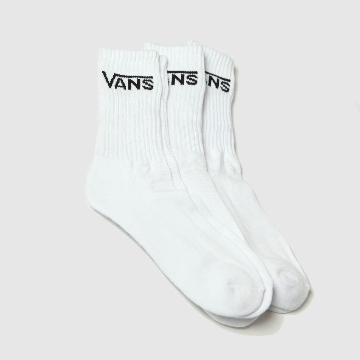 Schuh Vans Classic Crew Sock 3 Pack In White & Black