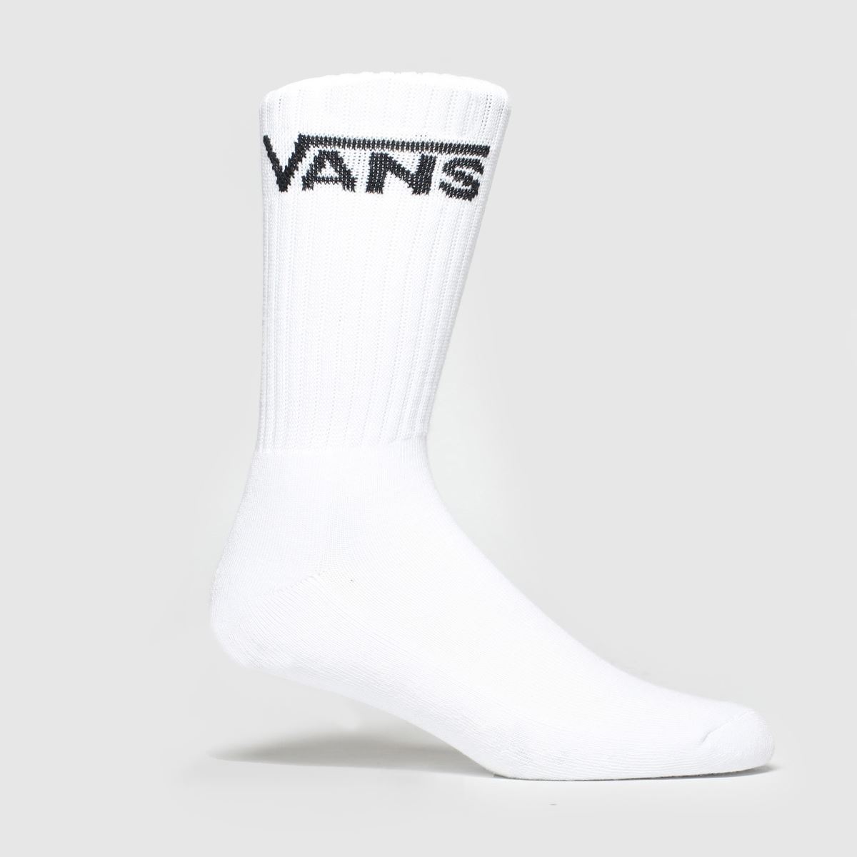 schuh Vans Classic Crew Sock 3 Pack in White & Black