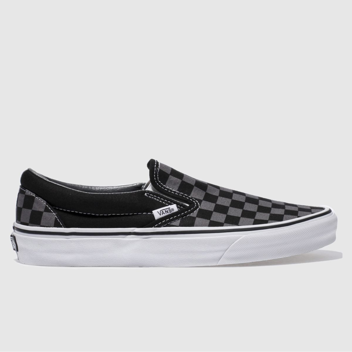 schuh Vans Classic Slip On in Black & Grey