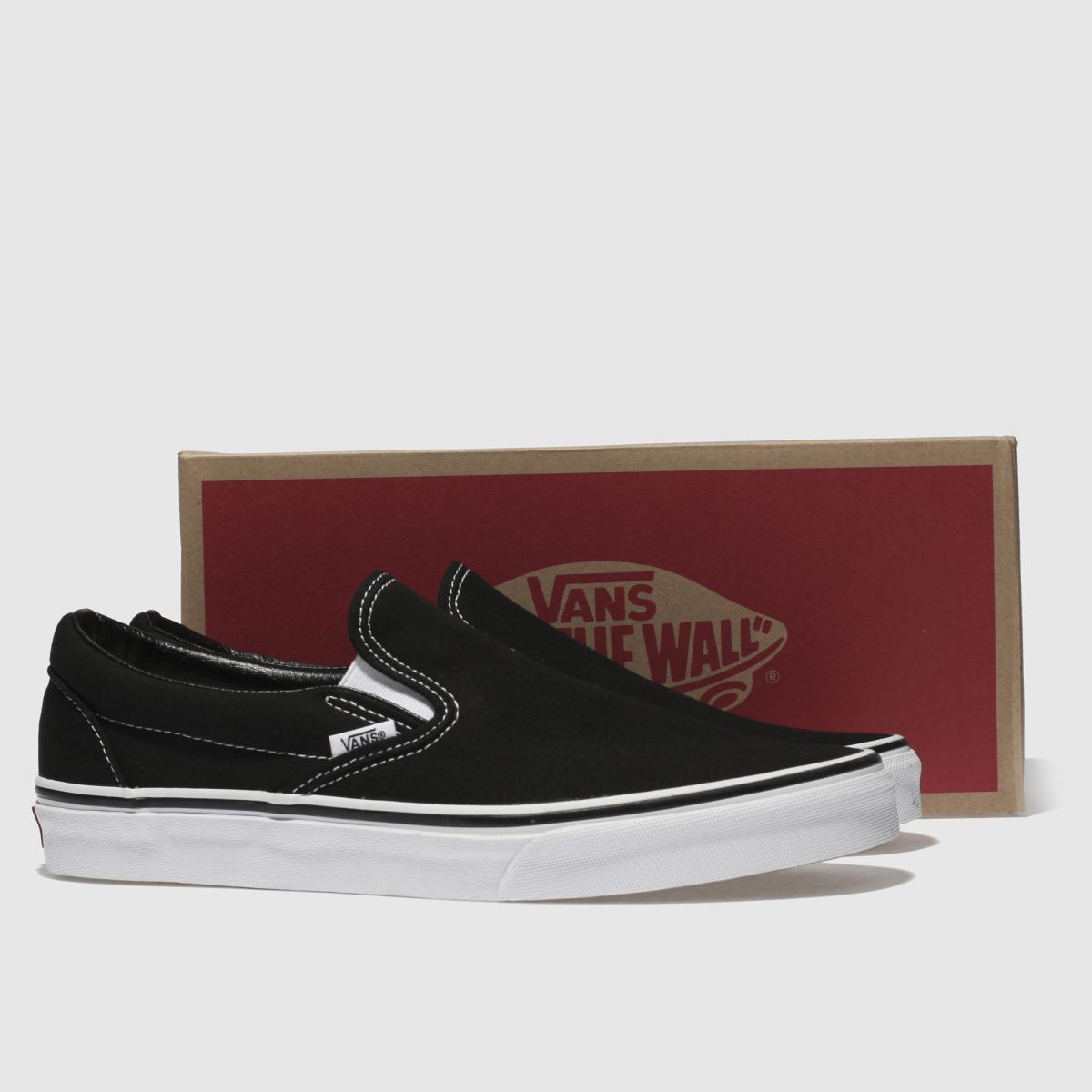 Schuh Vans Classic Slip-On In Black & White