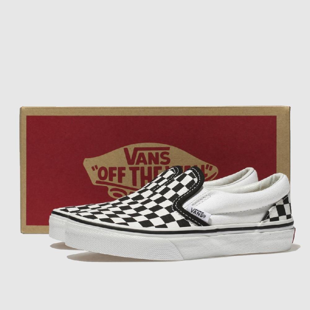Schuh Vans Classic Slip-On Junior In Black & Cream