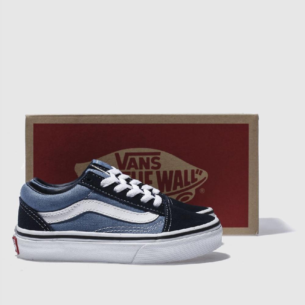 Schuh Vans Old Skool Boys Junior In Navy