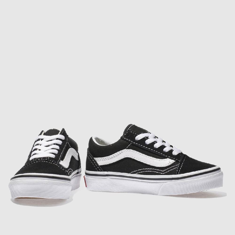 Schuh Vans Old Skool Junior In Black & White