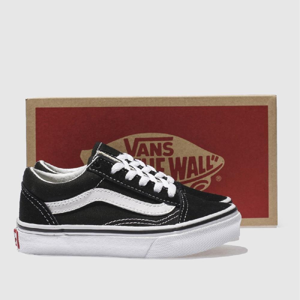 Schuh Vans Old Skool Junior In Black & White