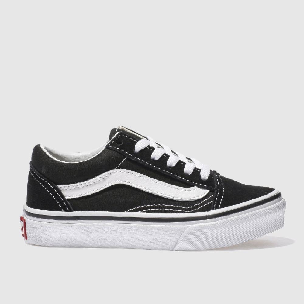 schuh Vans Old Skool Junior in Black & White