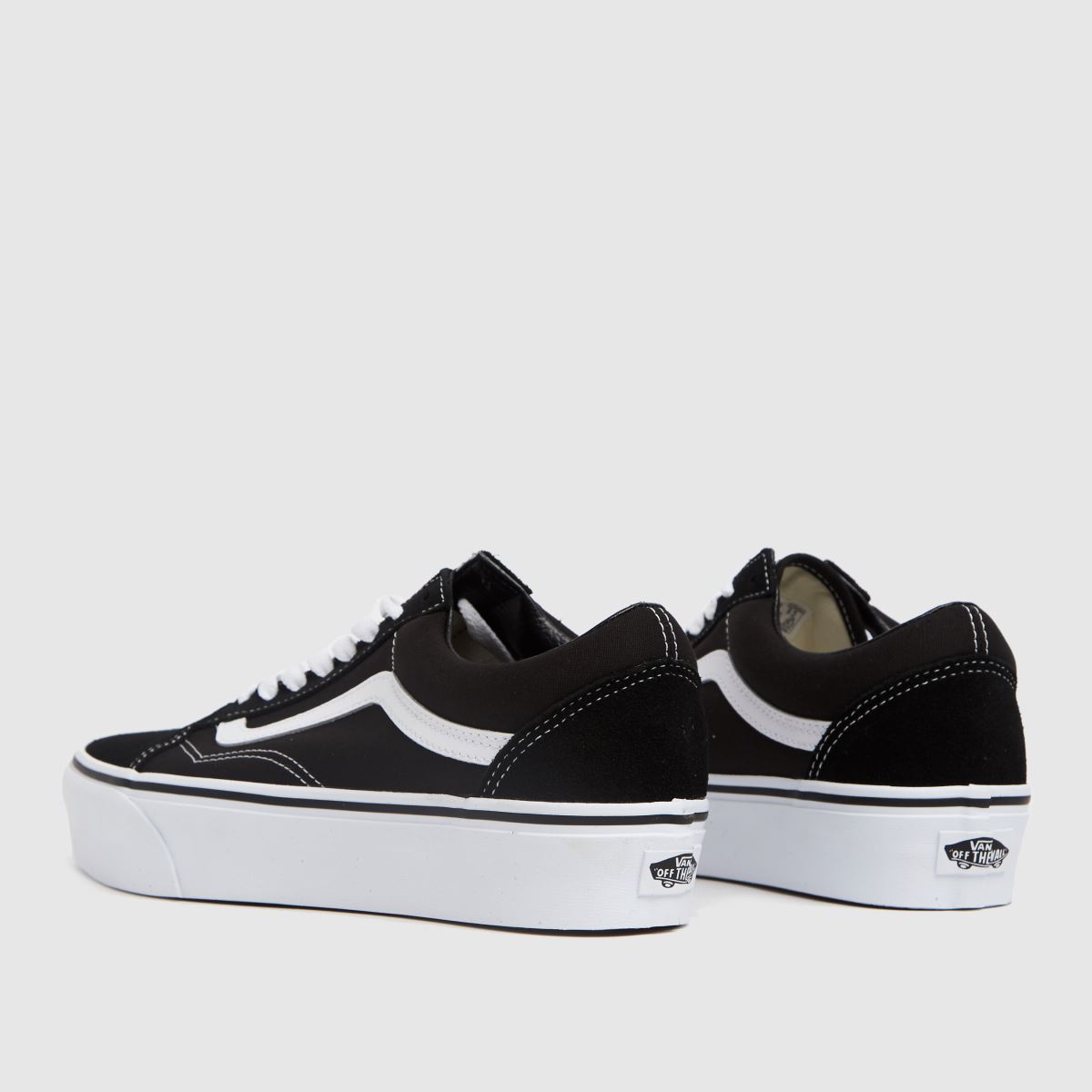 Schuh Vans Old Skool Platform In Black & White