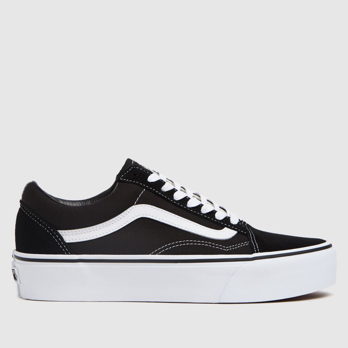 schuh Vans Old Skool Platform in Black & White