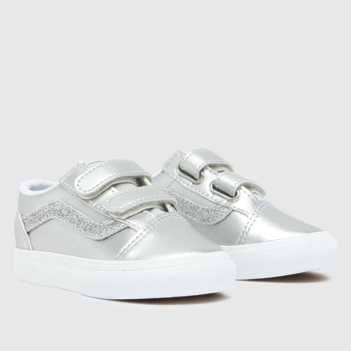 Schuh Vans Old Skool V Girls Toddler In Silver