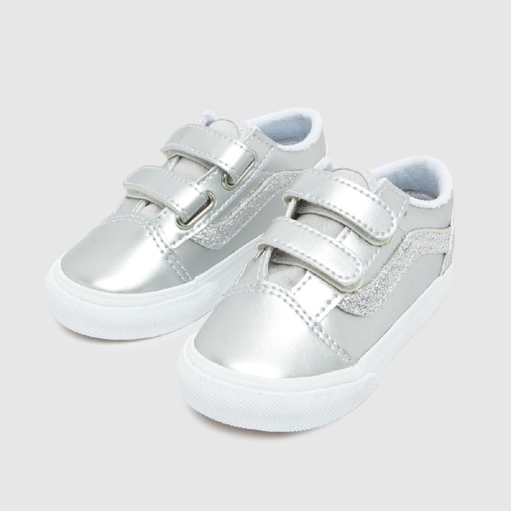 Schuh Vans Old Skool V Girls Toddler In Silver