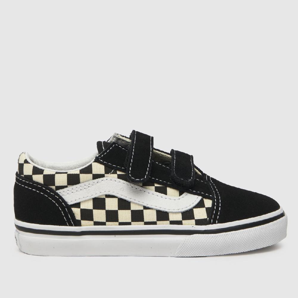 schuh Vans Old Skool V Toddler in Black & White