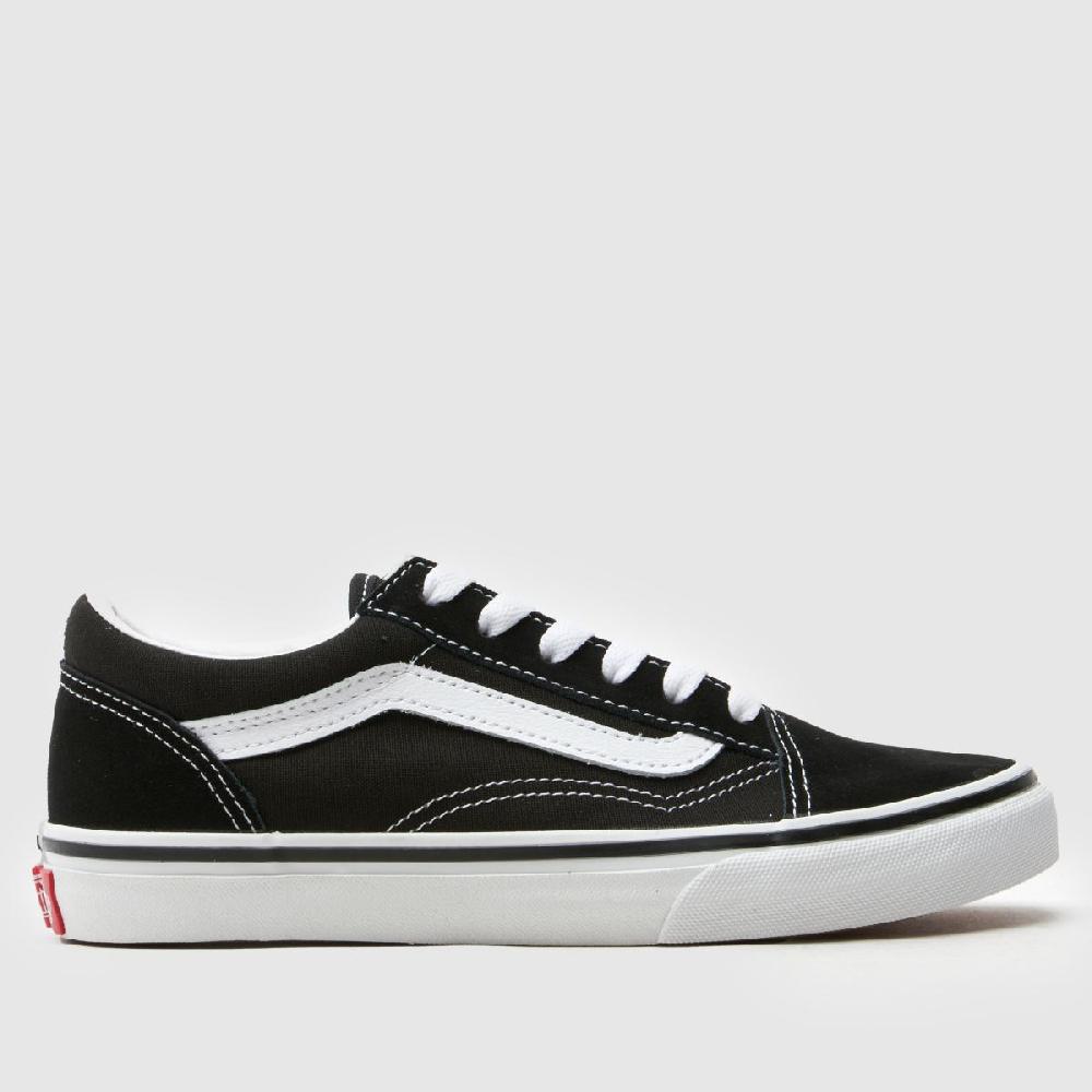 schuh Vans Old Skool Youth in Black & White