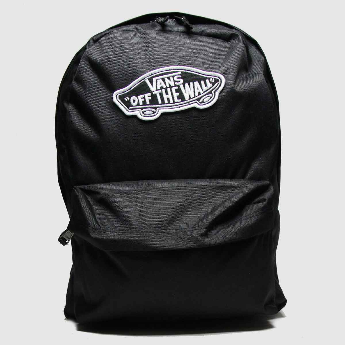 schuh Vans Realm Backpack in Black & White
