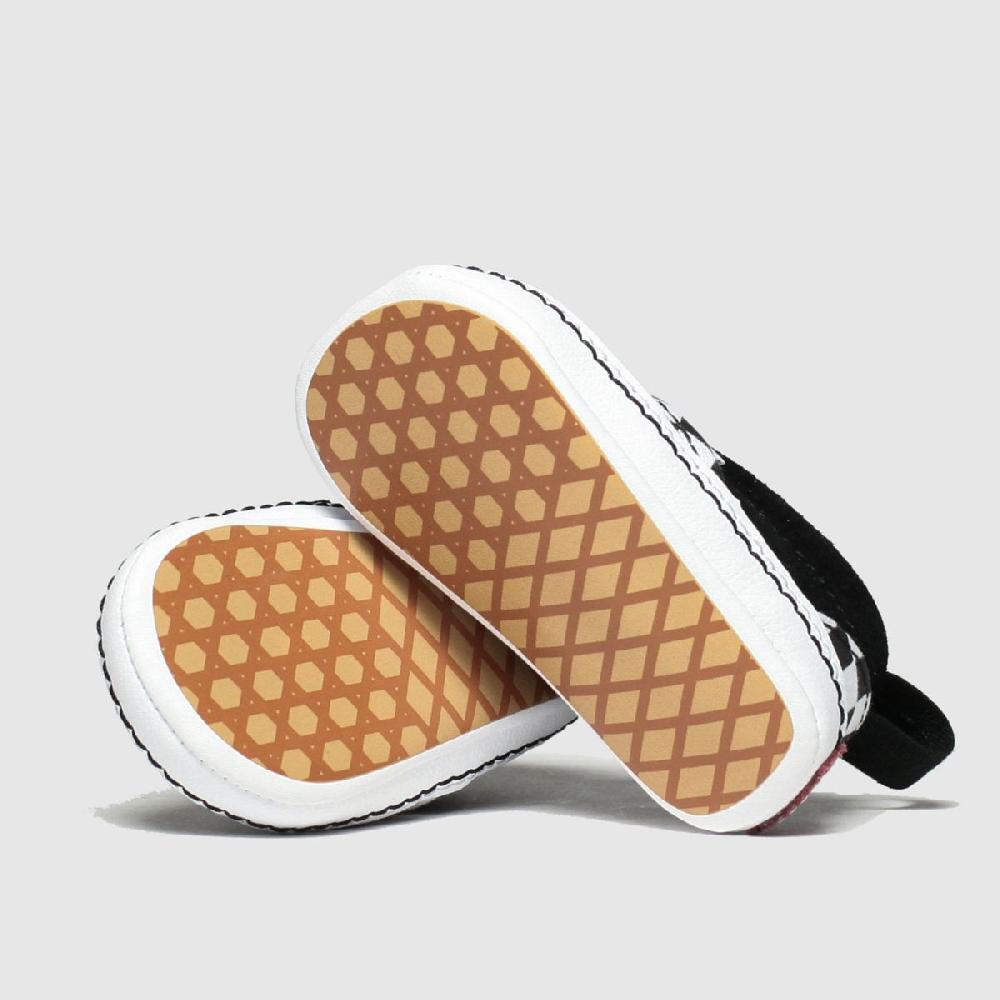 Schuh Vans Slip-On V Crib Baby In Black & White