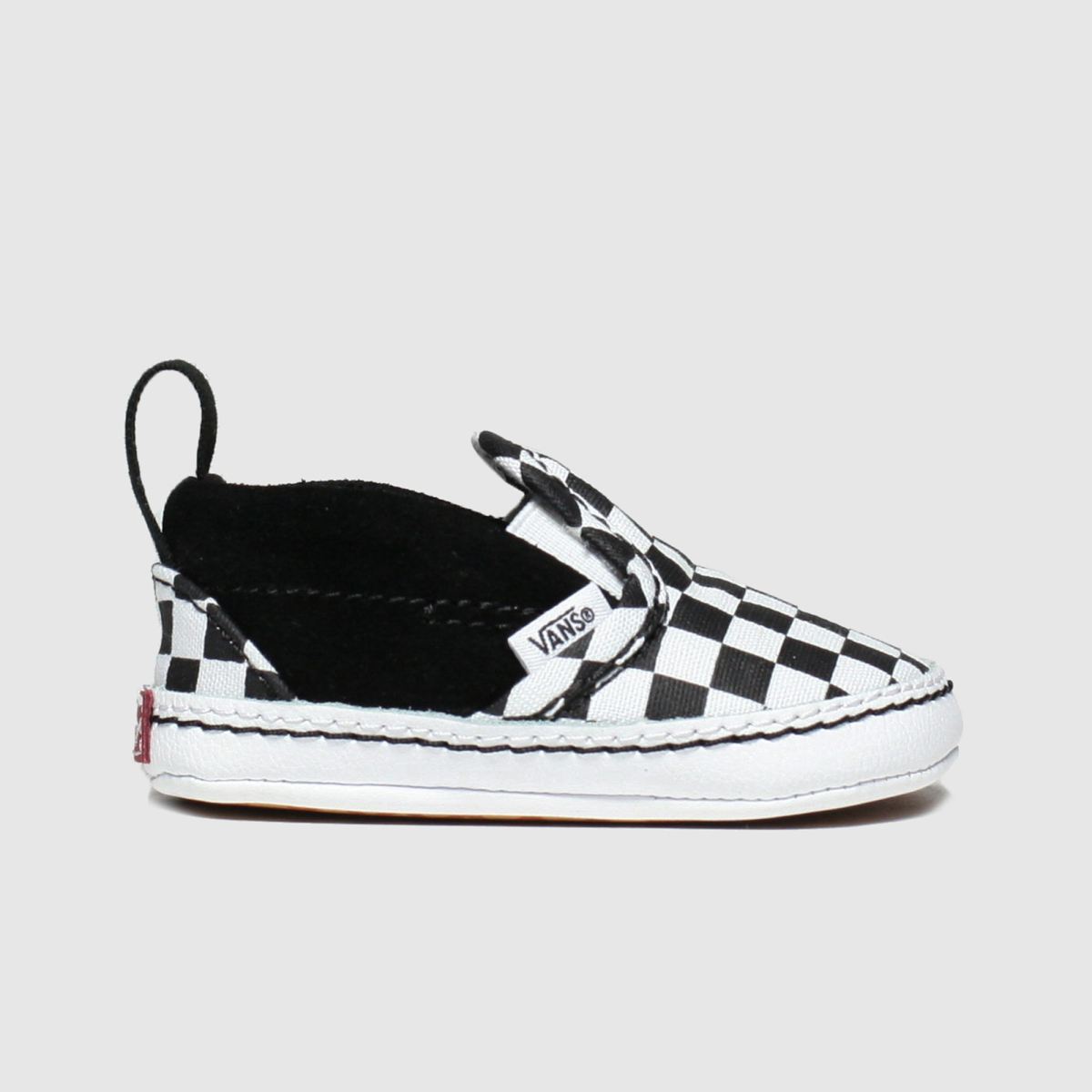 schuh Vans Slip-On V Crib Baby in Black & White