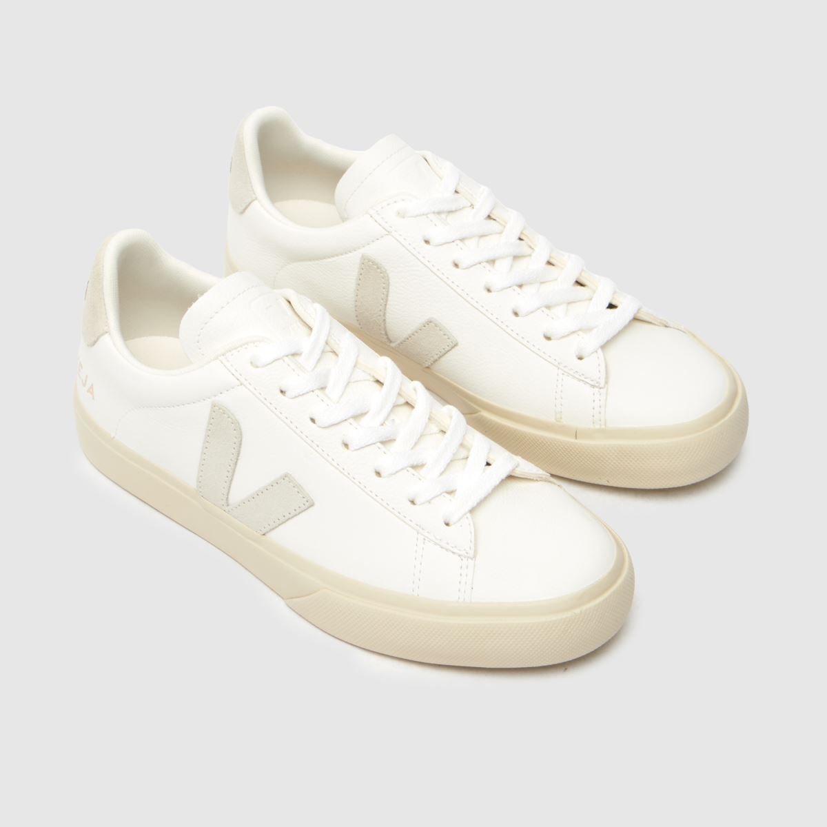 Schuh VEJA Campo In White & Beige