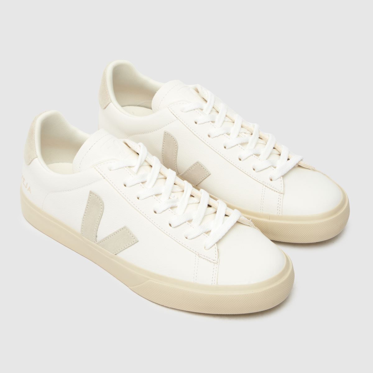 Schuh VEJA Campo In White & Beige