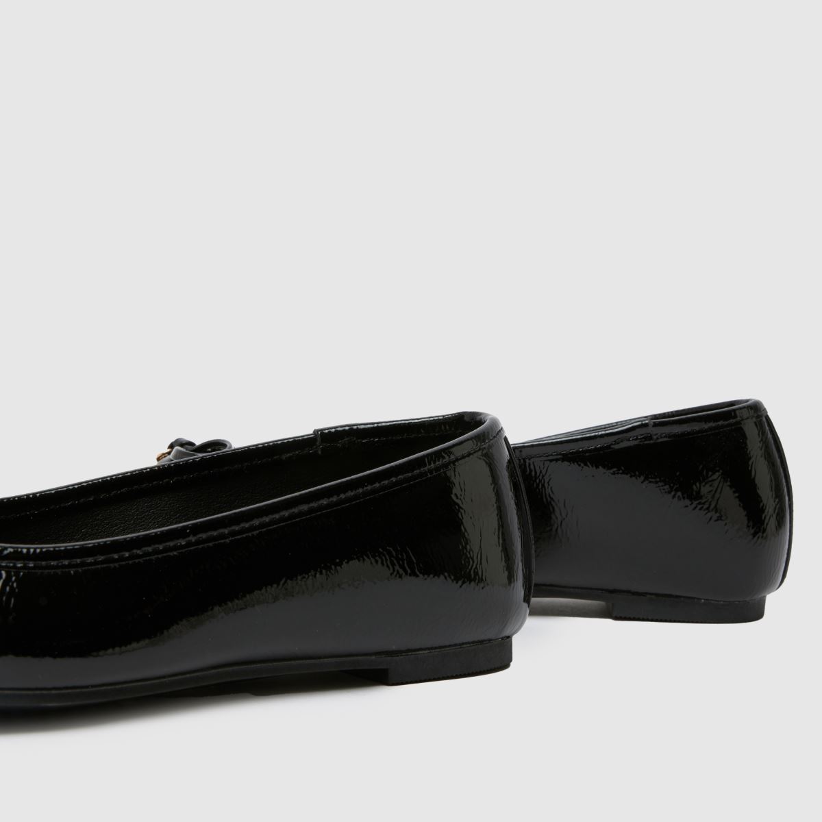 Schuh Schuh Wide Fit Liberty Charm Ballerina In Black