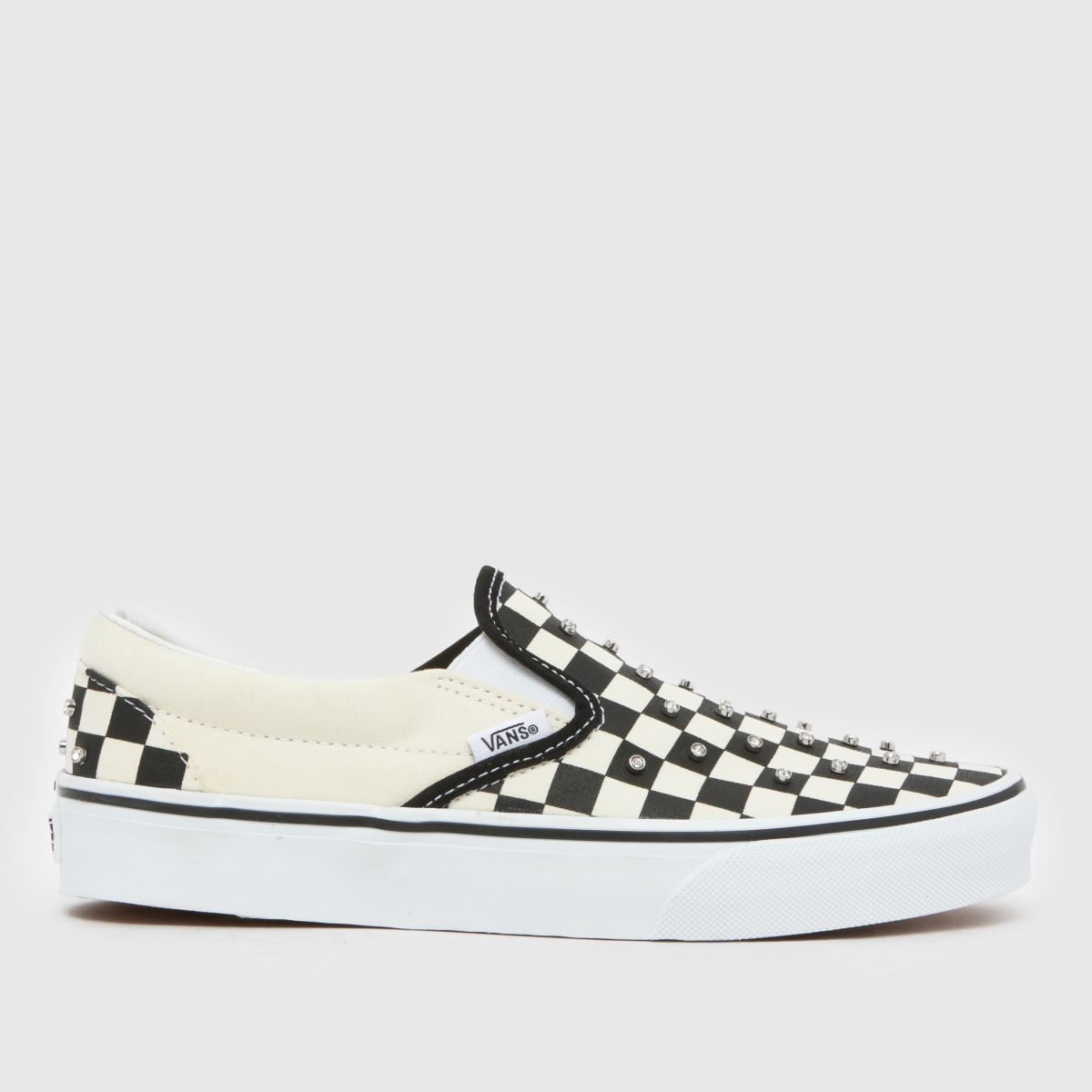 schuh Vans Classic Slip-on Rhinestone in Black & White