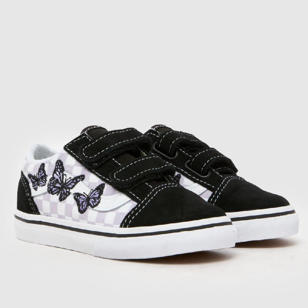 Schuh Vans Old Skool 2v Girls Toddler In Black & Purple