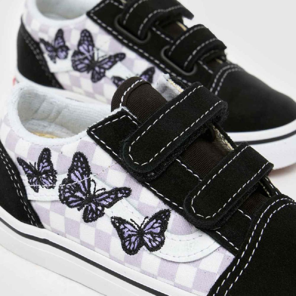 Schuh Vans Old Skool 2v Girls Toddler In Black & Purple