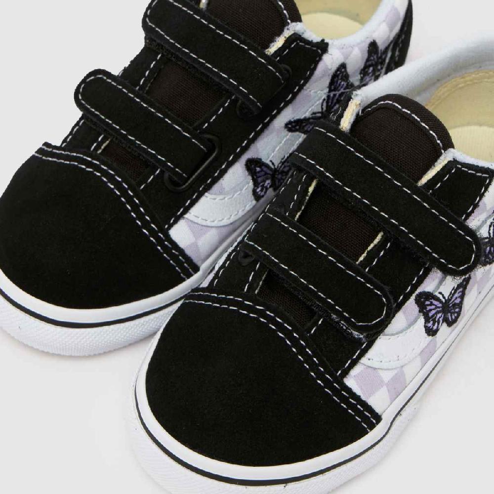 Schuh Vans Old Skool 2v Girls Toddler In Black & Purple