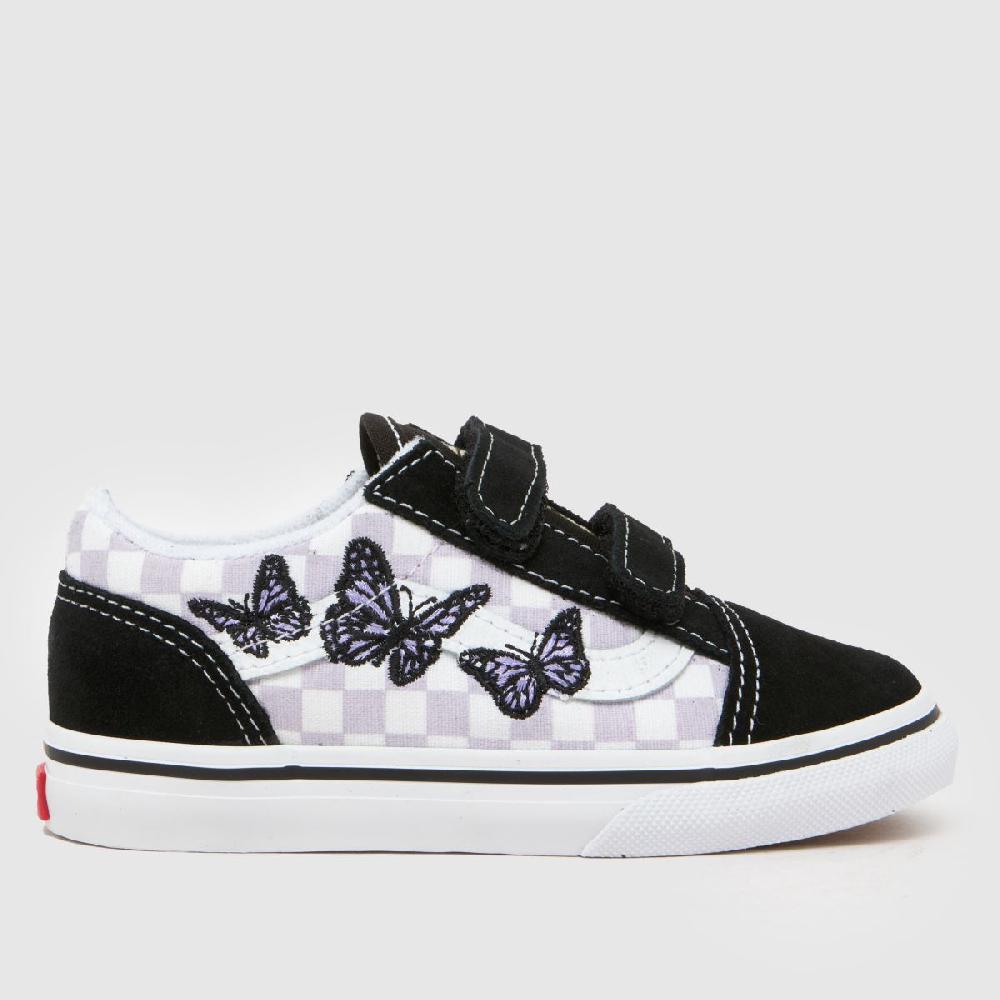 schuh Vans Old Skool 2v Girls Toddler in Black & Purple