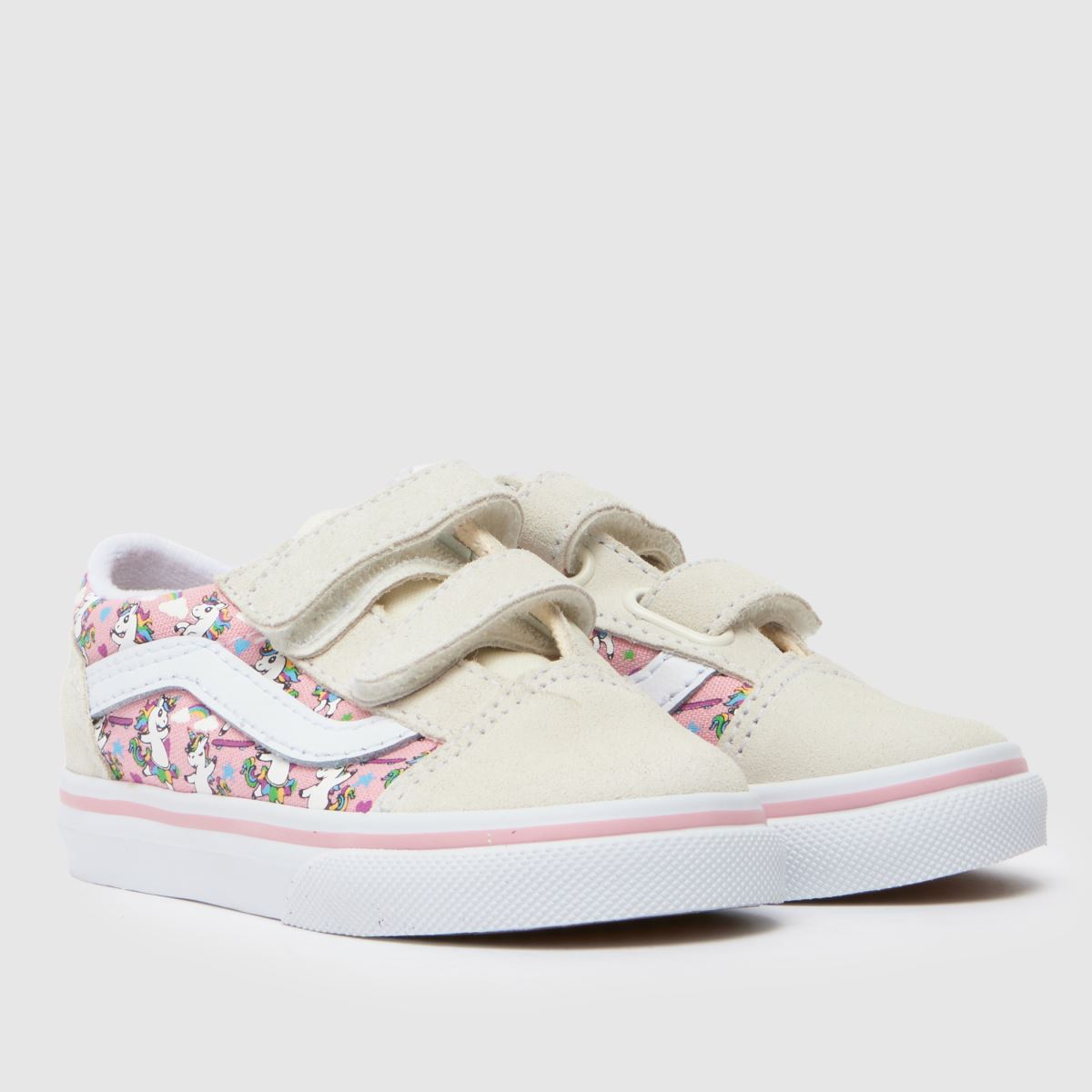 Schuh Vans Old Skool V Girls Toddler In Off-White Multi