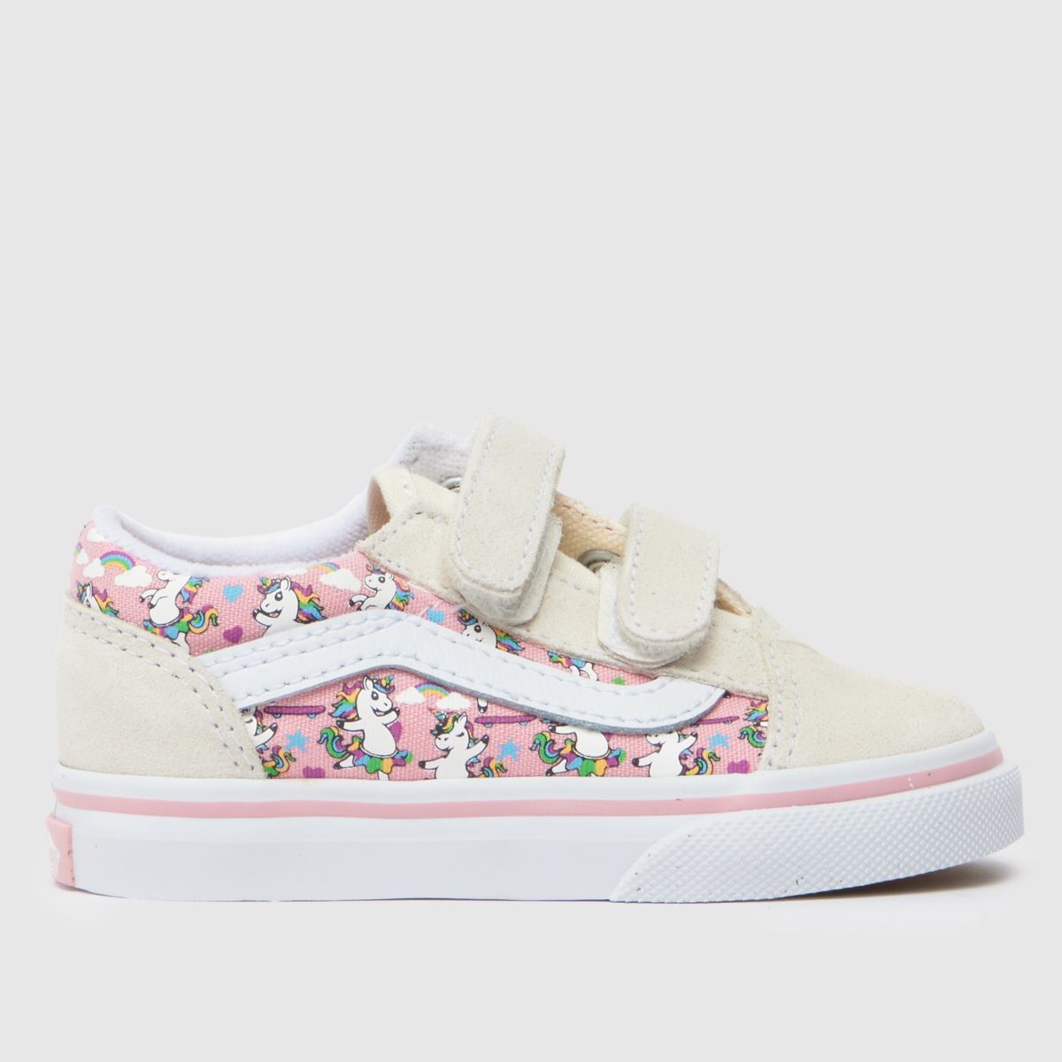 schuh Vans Old Skool V Girls Toddler in Off-White Multi
