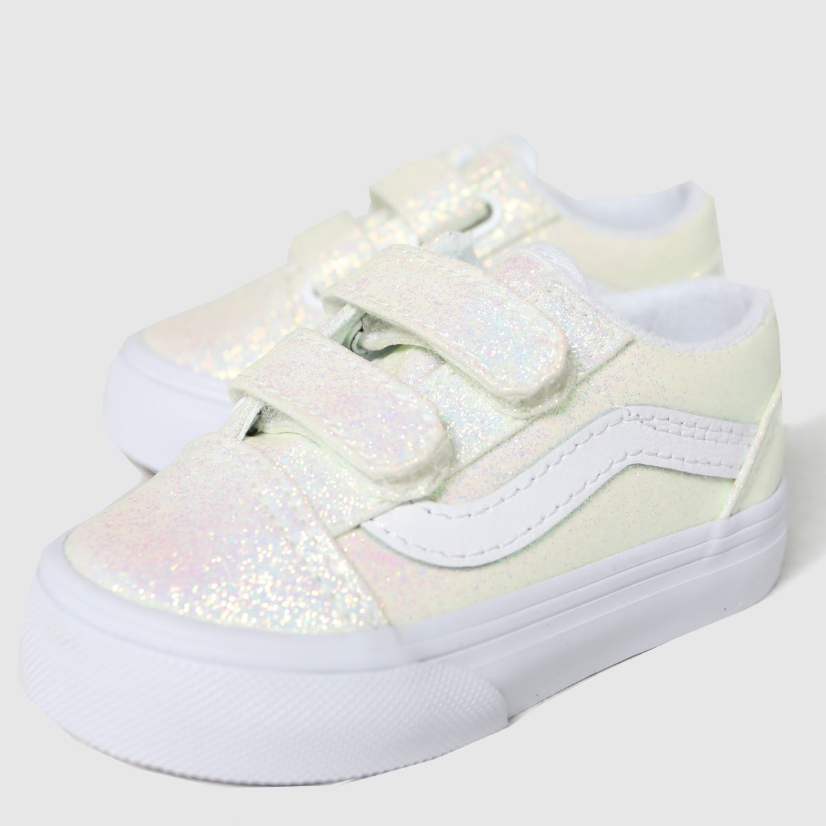 Schuh Vans Old Skool V Uv Glitter Girls Toddler In Pale Pink